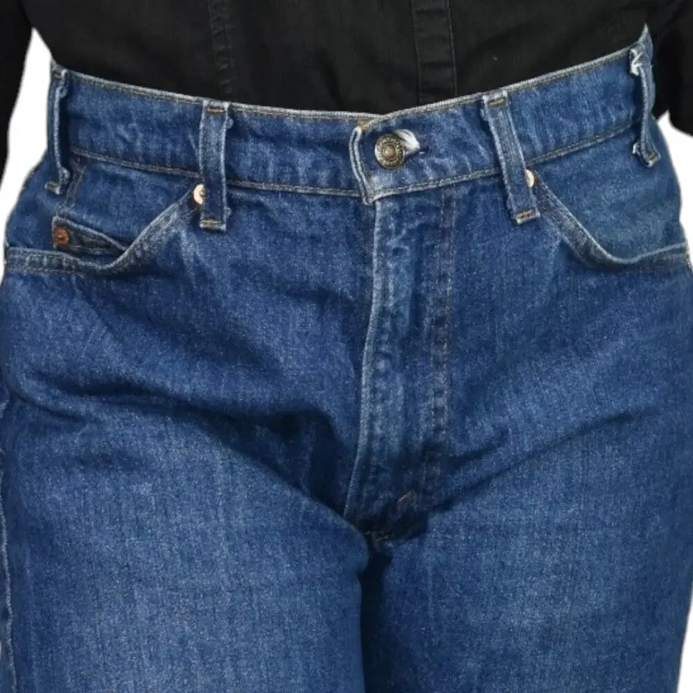 Vintage Levis 505 Jeans Regular Fit Straight Leg Denim Cotton SF 207 80s Size 34